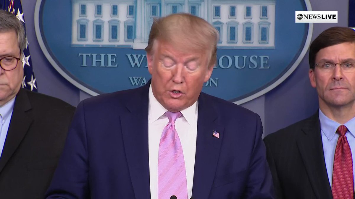 President Trump announces U.S. launch of counter-narcotics operations in the western hemisphere to protect the American people from the deadly scourge of illegal narcotics.  We must not let the drug cartels exploit the pandemic to threaten American lives.