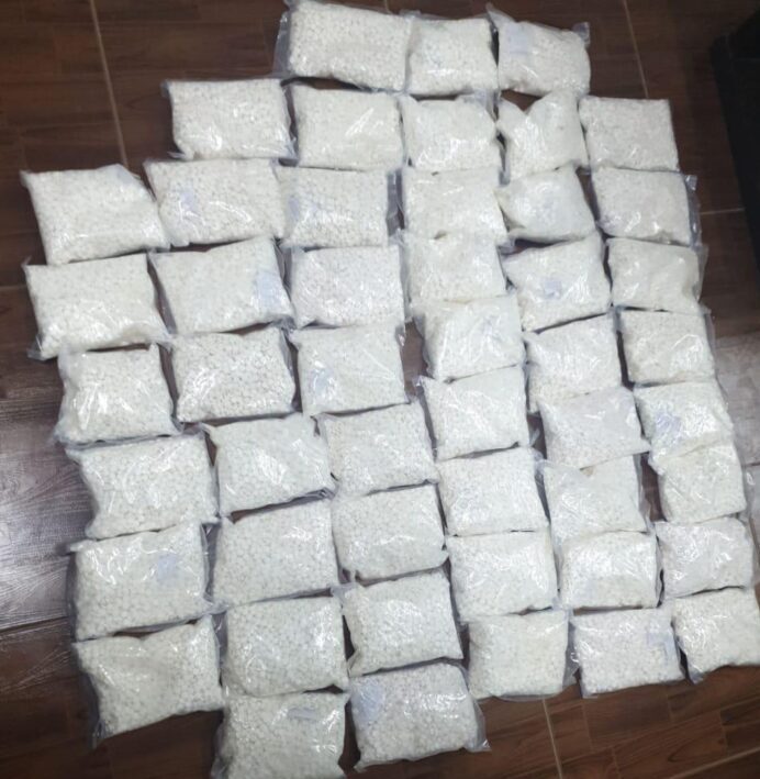 Jordan seized today 35,000 pills of Captagon hidden in a public transport vehicle at the border crossing with Syria