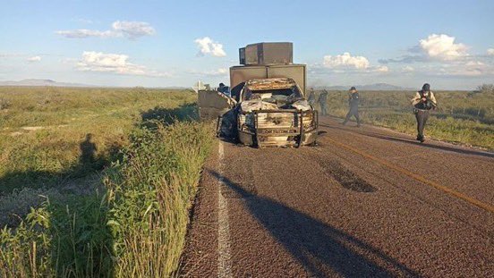 Nine gunmen killed after two separate clashes near Salaices, Chihuahua between Gente Nueva and La Linea. Source: @calvariae_locus