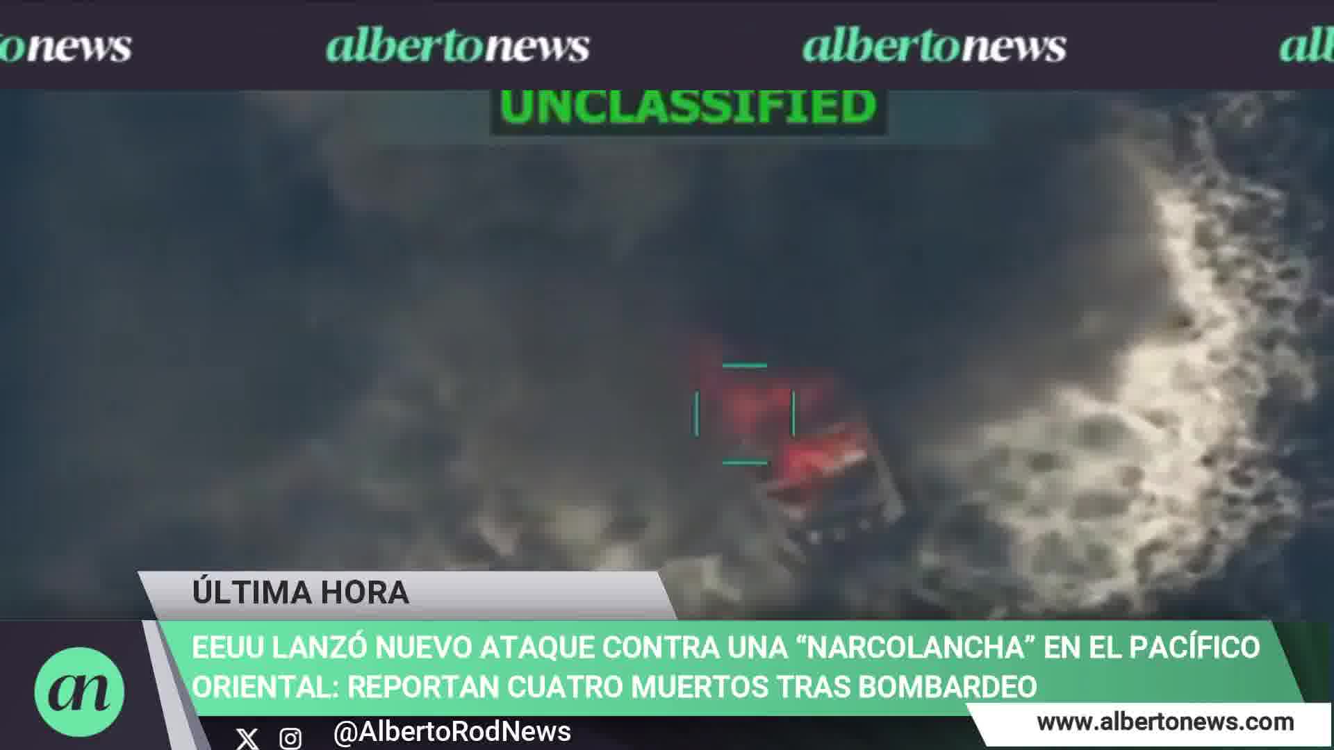 US launches new attack against narco-boat in the Eastern Pacific: four narco-militants confirmed dead after bombing