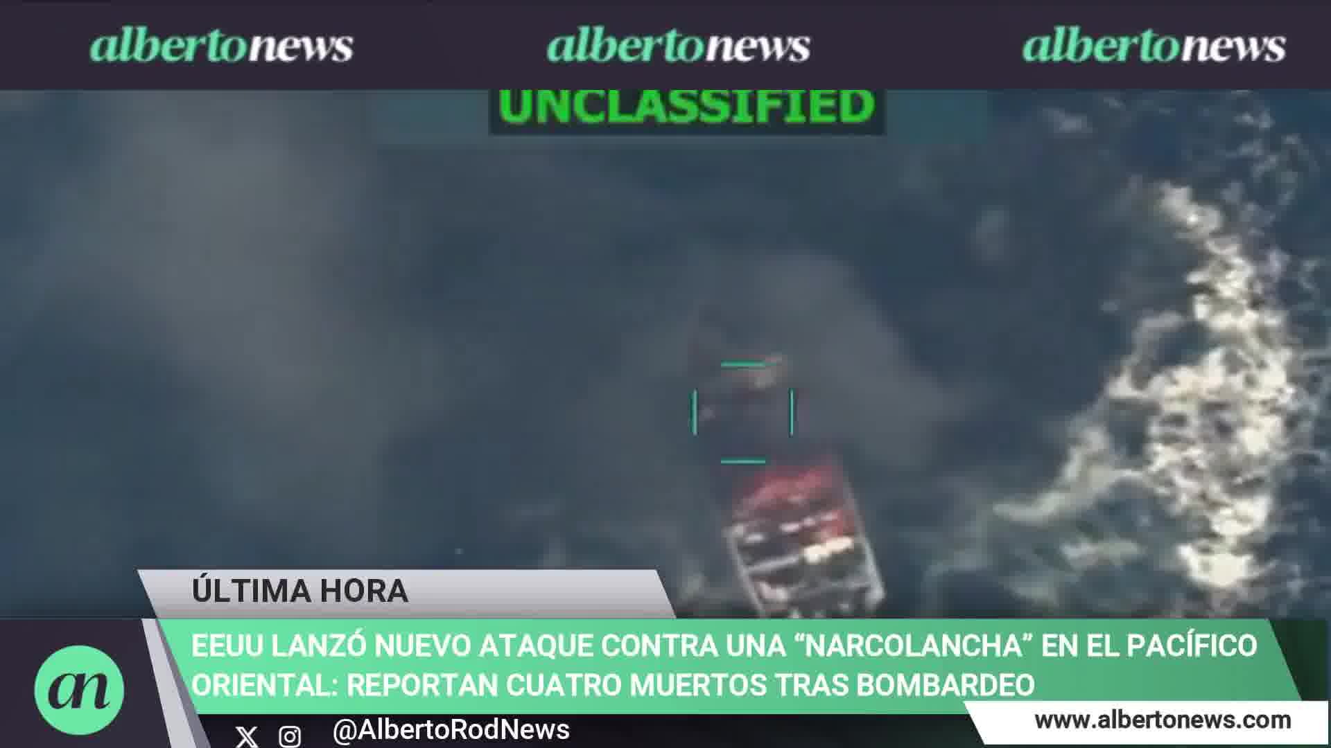 US launches new attack against narco-boat in the Eastern Pacific: four narco-militants confirmed dead after bombing