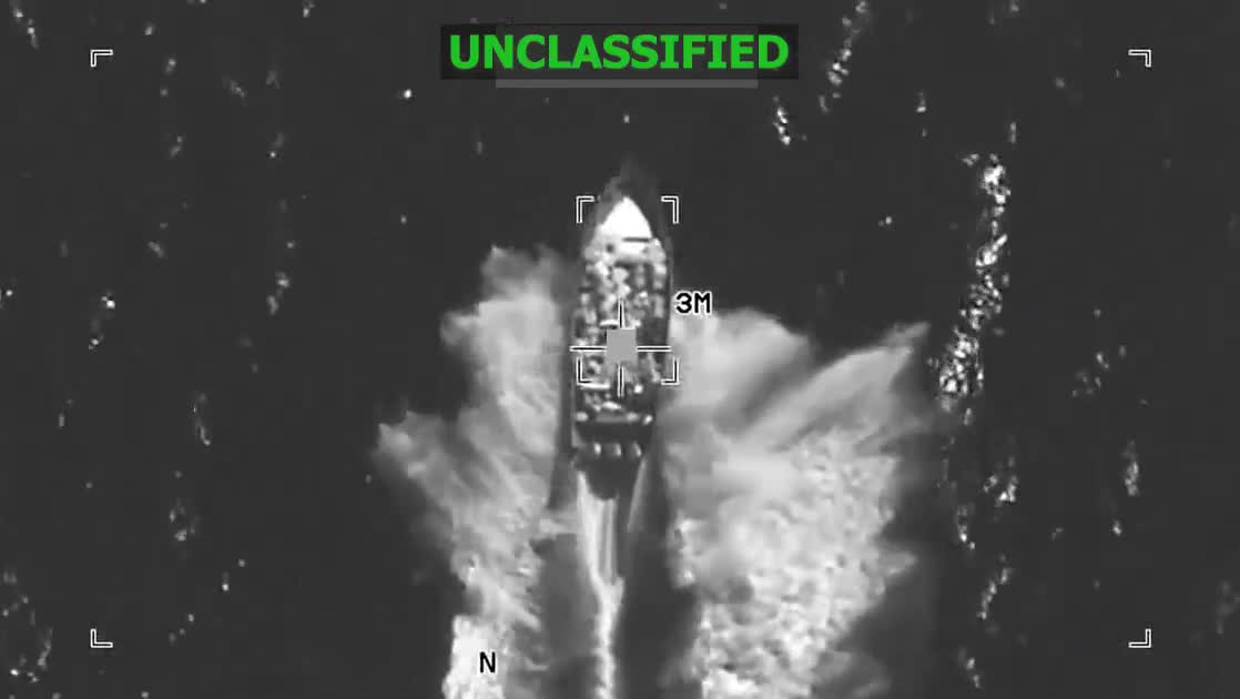On Dec. 4, at the direction of @SecWar Pete Hegseth, Joint Task Force Southern Spear conducted a lethal kinetic strike on a vessel in international waters operated by a Designated Terrorist Organization. Intelligence confirmed that the vessel was carrying illicit narcotics and transiting along a known narco-trafficking route in the Eastern Pacific. Four male narco-militants aboard the vessel were killed