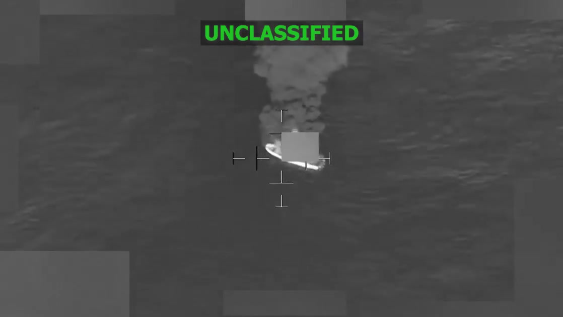 Southcom: On Dec. 17, at the direction of @SecWar Pete Hegseth, Joint Task Force Southern Spear conducted a lethal kinetic strike on a vessel operated by a Designated Terrorist Organizations in international waters. Intelligence confirmed that the vessel was transiting along a known narco-trafficking route in the Eastern Pacific and was engaged in narco-trafficking operations. A total of four male narco-terrorists were killed, and no U.S. military forces were harmed. 