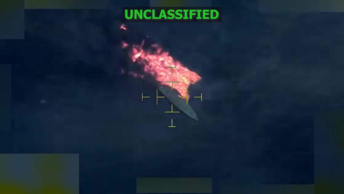 On Dec. 22, at the direction of @SecWar Pete Hegseth, Joint Task Force Southern Spear conducted a lethal kinetic strike on a low-profile vessel operated by Designated Terrorist Organizations in international waters. Intelligence confirmed the low-profile vessel was transiting along known narco-trafficking routes in the Eastern Pacific and was engaged in narco-trafficking operations. One male narco-terrorist was confirmed killed during this action. No U.S. military forces were harmed.