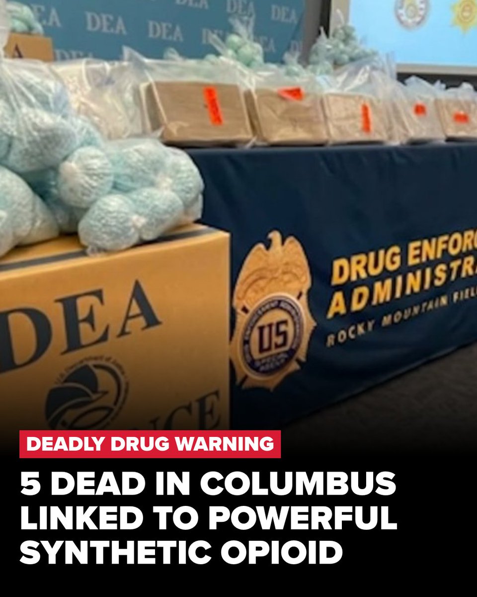 Five people died and another is in critical condition after a series of drug-related incidents in Columbus. Police say the cases are linked to cychlorphine, a synthetic opioid the DEA says can be 10 times more potent than fentanyl